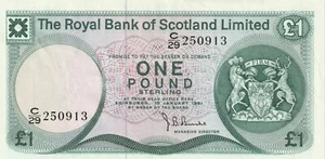 Scotland 1975 1 Pound Circulated Banknote Pick 204c Bargain Bin - Picture 1 of 2