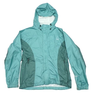 Sierra Designs Hurricane Jacket Womens Medium Waterproof Rain Teal Green Hiking - Picture 1 of 14