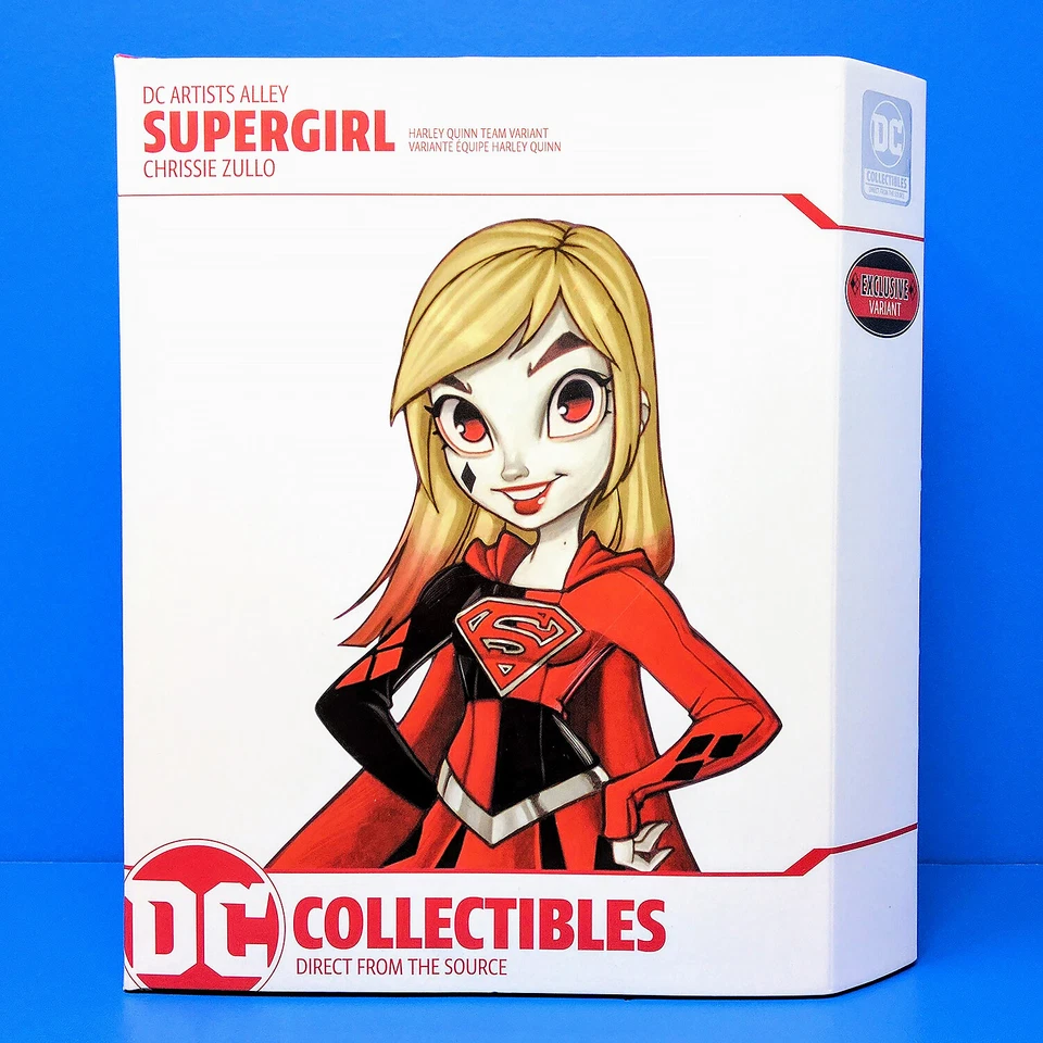 DC Collectibles Artista Callejón Chrissie Zullo Supergirl Estatua Equipo Harley Quinn  Foto 1 de 3