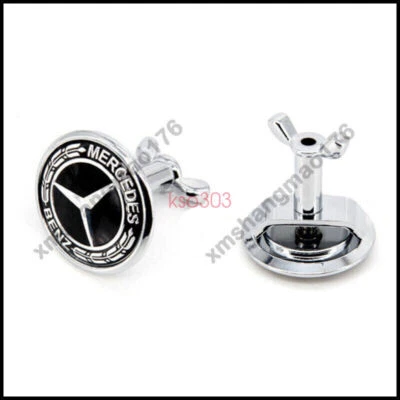 Insignia capó clásico negro emblema Mercedes Benz Clase C S E W204 W211 44 mm Foto 1 de 4