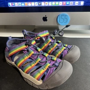 Keen Kids Girls Newport H2 Multi Tillandsia Purple Outdoor Waterproof Sandals 2Y - Picture 1 of 3