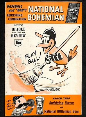 1955 Chicago White Sox @ Baltimore Orioles Program 6/16 Ex 78317b3 - Image 1 of 2