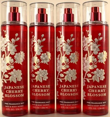 QTY 4 — тонкий аромат спрей для тела Bath & Body Works JAPANESE CHERRY BLOSSOM - Изображение 1 из 2