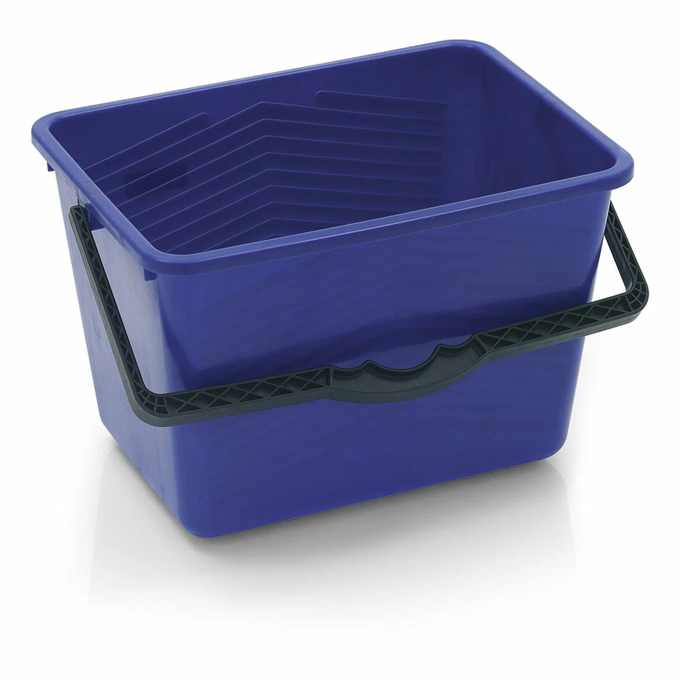 Nölle Kunststoff Farbeimer Rechteckeimer Maler-Eimer Blau, 14 Liter, Maßskala  - Bild 1 von 1