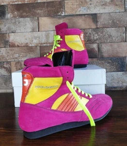 Dolce & Gabbana Women's Sneakers Genuine Leather/Suede Logo 41 EUR  9,5 US - Picture 1 of 18