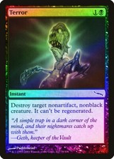 Terror FOIL Mirrodin PLD Black Common MAGIC THE GATHERING MTG CARD ABUGames