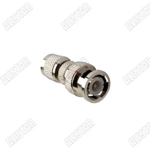 10x Mini UHF Male to BNC Male Plug Straight RF Coaxial Adapter Connector MiniUHF - Picture 1 of 2
