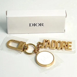 DIOR ⭑ J'adore Key Holder - Keyring Bag Charm - Gold Metal - BRAND NEW BOXED - Picture 1 of 2
