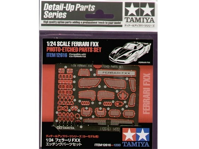 TAMIYA ACCESSORI AUTO 1:24 FOTOINCISIONI FERRARI FXX PHOTO- ETCHED PARTS  12616 - Immagine 1 di 1