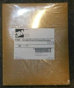 3m 400 grit hookit  9 x 11 50 sheet package gold - Bild 1 von 2