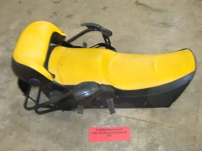 SKIDOO Grand Touring 583 1997 2up asiento bastidor respaldo pasajero trasero cubierta calentador Foto 1 de 4