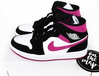 nike air jordan 1 retro mid multi pink orange candy