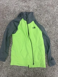 North Face Neon Yellow Jacket - Boys Large - Picture 1 of 2