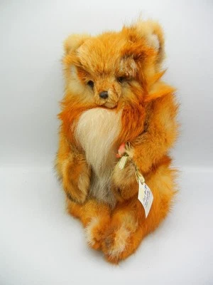 Artista Wendy Brent Piel de Zorro Real Prototipo De Colección Tiffany Pomerania Cachorro Perro Foto 1 de 4