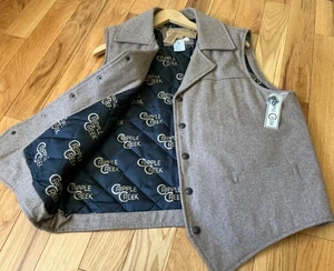 Cripple Creek Men’s Wool Vest CONCEALED CARRY Western Wear Size XL NWT - Picture 1 of 9