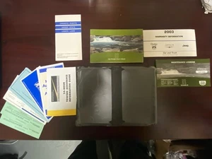 Jeep TJ Wrangler OEM Manual Propietario Cuero Estuche y Documentos 2003 O3 OEM Original - Imagen 1 de 11