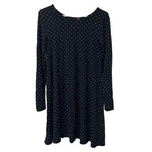 Vestido Old Navy Mujer Talla Pequeña Alto Blanco y Negro Jersey Tejido Columpio Manga Larga - Imagen 1 de 4