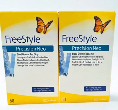 Lote de 8 cajas - Tiras reactivas FreeStyle Precision Neo 50 ct NUEVO/SELLADO - 09/2026 Foto 1 de 2