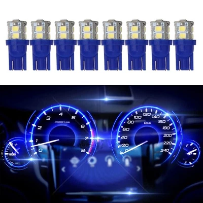 8x Cuadro de instrumentos azul medidor luz LED lámpara apta para Honda Accord Foto 1 de 4
