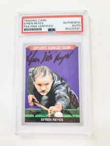 EFREN REYES SIGNED AUTO 2023 SPORTKINGS BILLIARD #153 HOF PHILIPPINES PSA - Picture 1 of 4