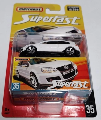 Matchbox Superfast #35 Volkswagen VW White Golf GTi 1/15500 (2006) NOS 🔥H - Imagem 1 de 4