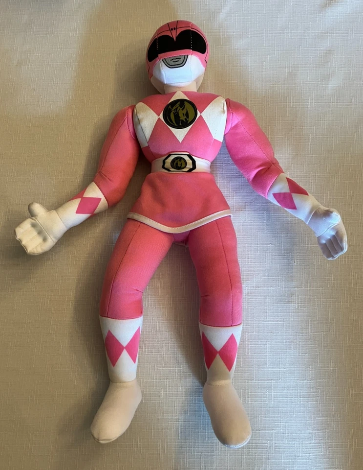 Vintage Power Rangers Pink Kim Ranger 18" Plush Figure Hasbro Kid Dimension 1994 - Image 1 of 4
