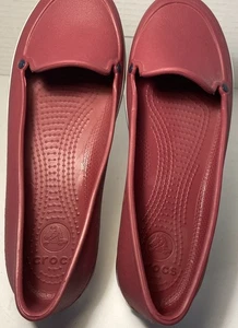 Crocs Womens Crocs  Flats Pink Purple Ballet Shoes Hospital Size 7 - Picture 1 of 5