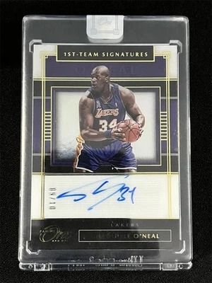 2019-20 Panini One And One Shaquille O'Neal First Team Signatures Auto Gold /10 - Image 1 of 3