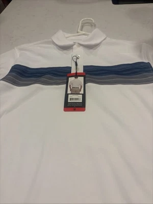 Mens Pebble Beach Short Sleeve 3 Button Dry-Luxe Performance Polo Shirt New - Image 1 of 4