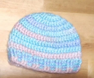 "Cotton Candy" Preemie Beanie Hat - Picture 1 of 4