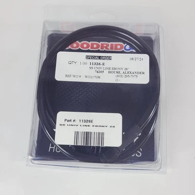Goodridge Ébano 2 Universal Motocicleta Negro Línea de Freno 26" Para Harley-Davidson Foto 1 de 4