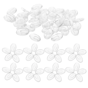  100 Pairs Nose Pads for Eyeglasses Comfortable Plastic Clear Replacement - Picture 1 of 20