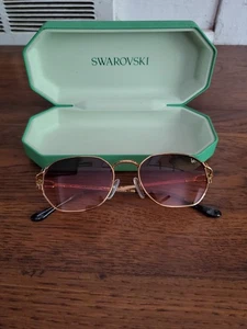 Vintage Frame Company Detroit Player Deluxe 18KT Gold Sunglasses Gold Tone Frame - Picture 1 of 18