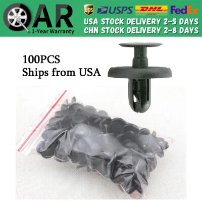 100X Para TOYOTA LEXUS Sujetadores Ajuste Panel Clips Parachoques Guardabarros Pasador Remaches Foto 1 de 4