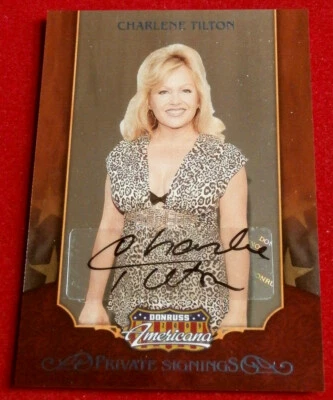 CHARLENE TILTON - LUCY EWING in DALLAS - LIMITED EDITION Autograph CARD #28 /55 - Image 1 of 3