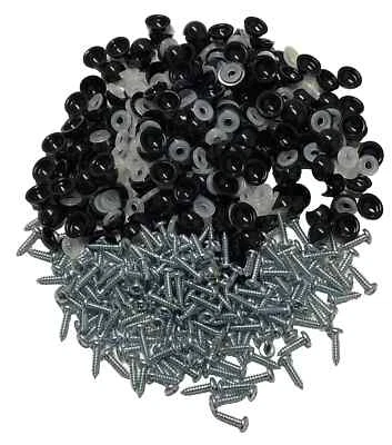 Tornillos y tapas de cubierta de placa de número negro 400 WURTH 02100007 £15 + IVA Foto 1 de 4