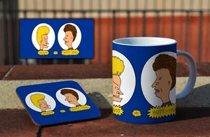 Beavis And Butthead Awesome - Ceramic Coffee / Tea Mug + Matching Coaster - Picture 1 of 1