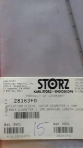 MANGA DE DILATACIÓN KARL STORZ 28163FD, DIÁMETRO 2,5MM X 29CM - Imagen 1 de 4