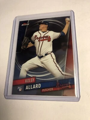 2019 Topps Finest Kolby Allard Rookie #27 RC Atlanta Braves - Image 1 of 2
