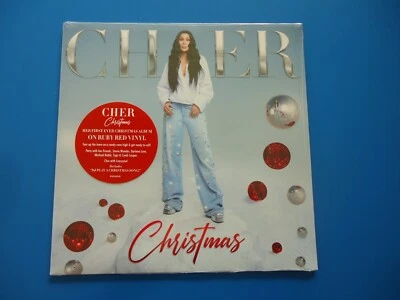 Cher Christmas LP (2023) NEW Shrink Wrap Tear Red Vinyl - Image 1 of 4