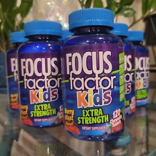 2x Focus Factor Kids EXTRA STRENGTH Chewable Berry Blast Brain Fuel Multi 240ct