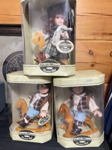 Three dolls Collectible Memories Genuine Porcelain - Limited Collector’s Edition - Picture 1 of 7