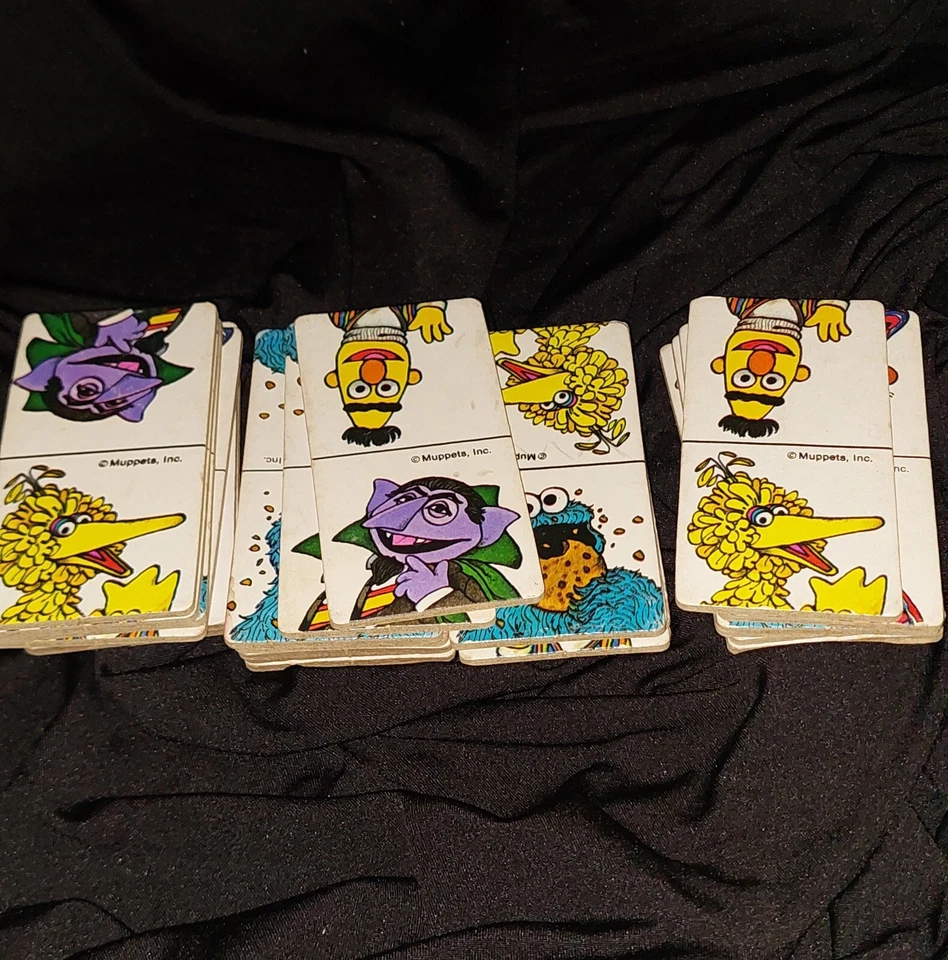 1980 Улица Сезам Домино Игра Маппеты Джима Хенсона См. Описание  - Изображение 1 из 3