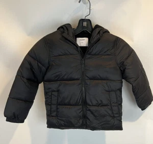 Old Navy Youth XS (5) Winter Black Puffer Jacket Coat -Water Resistant - Picture 1 of 4