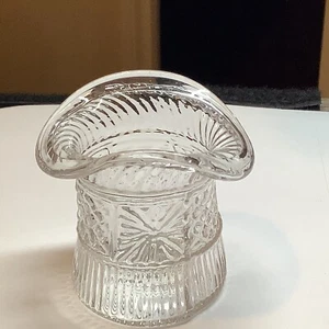 Boston & Sandwich forma cappello vetro soffiato aperto salina tuffi circa 1825 - Foto 1 di 8