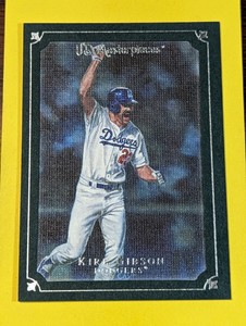 2007 UD Masterpieces Windsor Green Frame Kirk Gibson #6