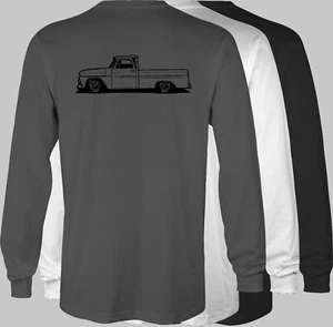 Chevrolet C-10 Shortbed 64-66 Retro LANGARM T-Shirt - Chevy - LKW - C10 - Bild 1 von 8