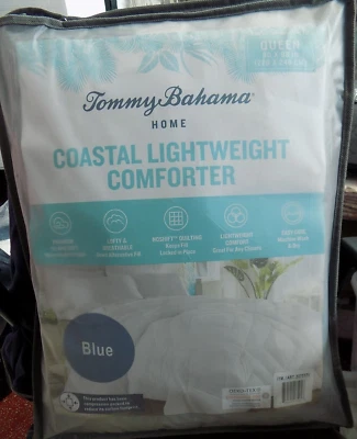 TOMMY BAHAMA HOME COSTERO LIGERO QUEEN EDREDÓN COLOR AZUL NUEVO Foto 1 de 3