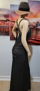 Nikki Livas Black Size 16 Nightgown Women's Dress NWT #X - Picture 1 of 12