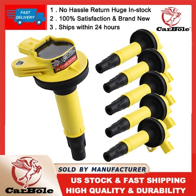 6 bobinas de encendido UF553 para Ford Police Interceptor 2013-2019 utilitario 3,7 L DG520 Foto 1 de 4